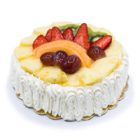 Torta fresca con panna e frutta