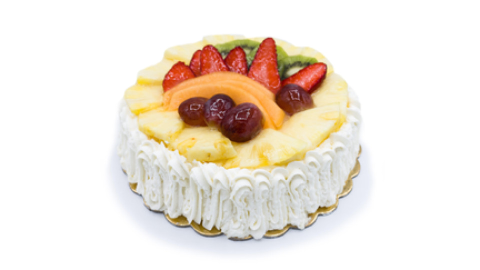 Torta fresca con panna e frutta
