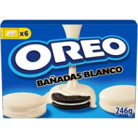 OREO Banadas Bianco Biscotti con copertura al Gusto di Cioccolato Bianco 246g - 6 monoporzioni da 41g