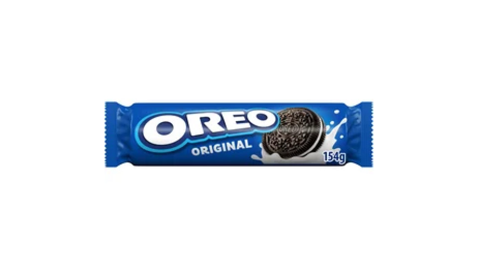 Oreo Original, Biscotti al Cacao Ripieni di Crema al Gusto Vaniglia 154 g - Confezione da 14 biscotti
