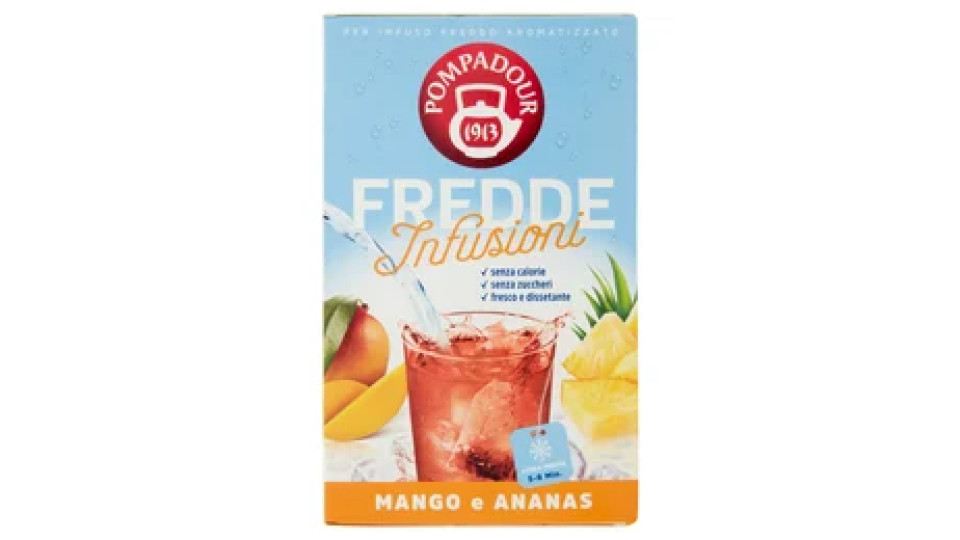 Pompadour Fredde Infusioni Mango e Ananas 18 x 2,5 g