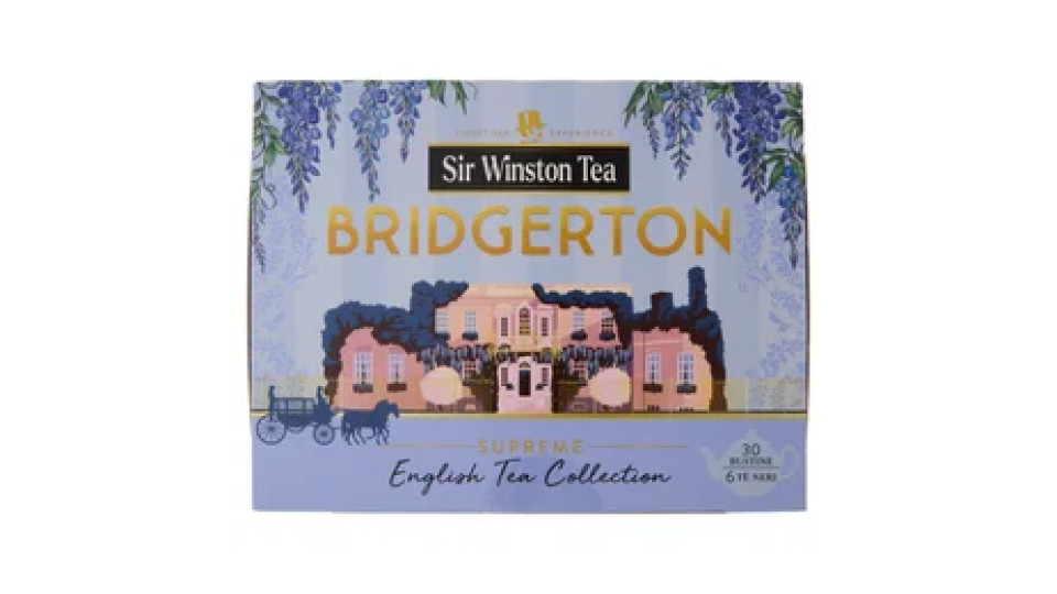 Sir Winston Tea Bridgerton Supreme English Tea Collection 6 Tè Neri 25 x 1,75 g + 5 x 2 g