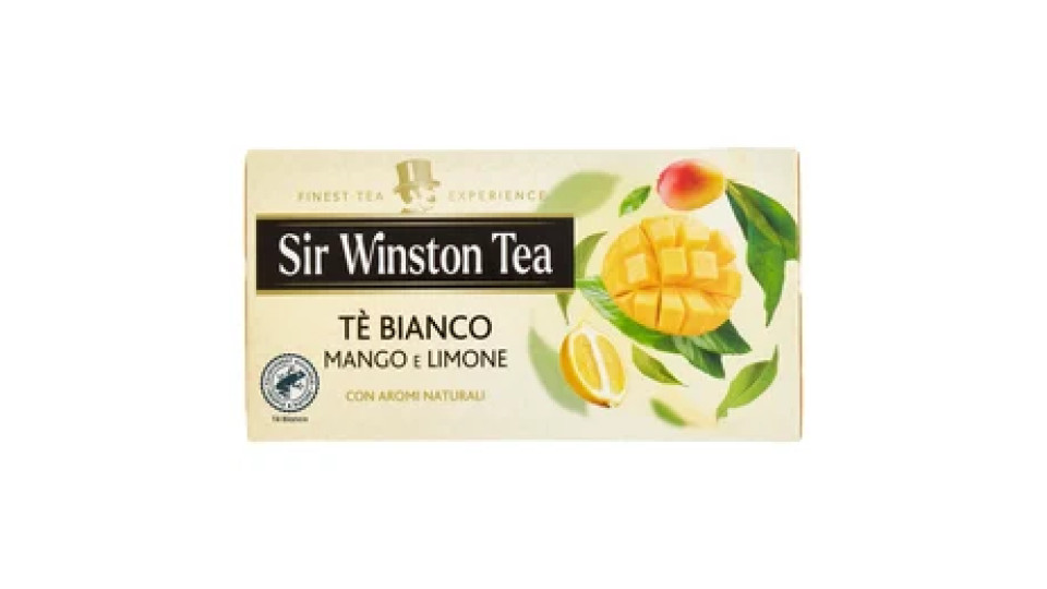 Sir Winston Tea Tè Bianco Mango e Limone 20 x 1,25 g