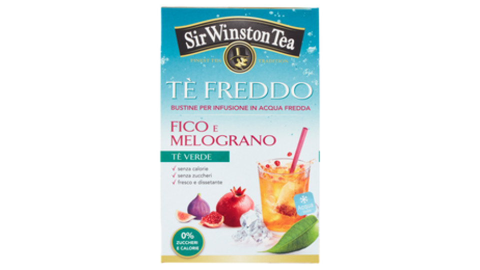 Sir Winston Tea Tè Freddo Fico e Melograno Tè Verde 18 x 2,5 g