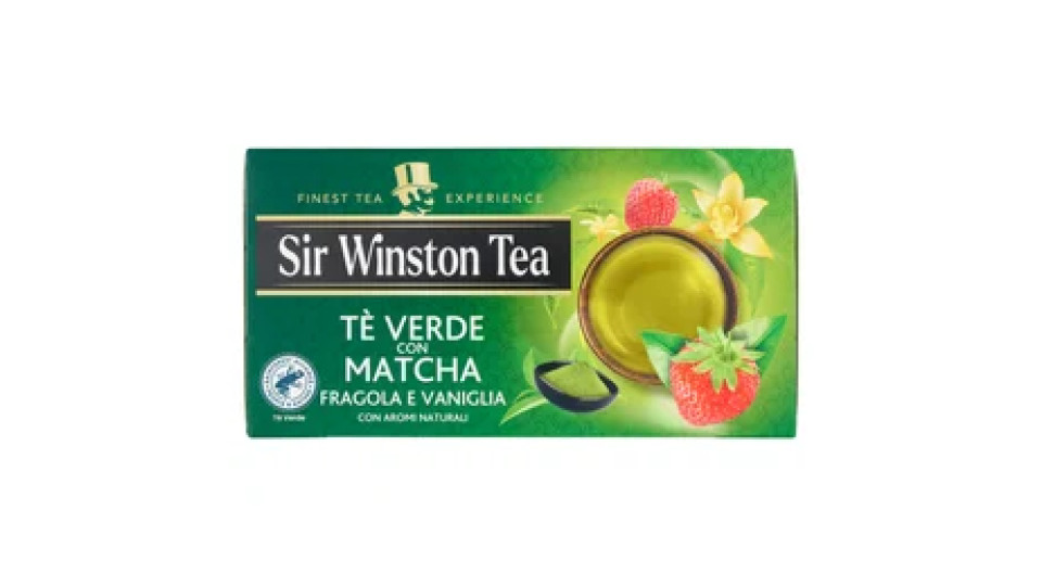 Sir Winston Tea Tè Verde con Matcha Fragola e Vaniglia 20 x 1,75 g