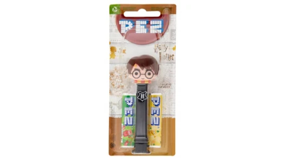 Pez Dispenser Caramelle Harry Potter + Caramelle all'aroma di frutta 2 x 8,5 g