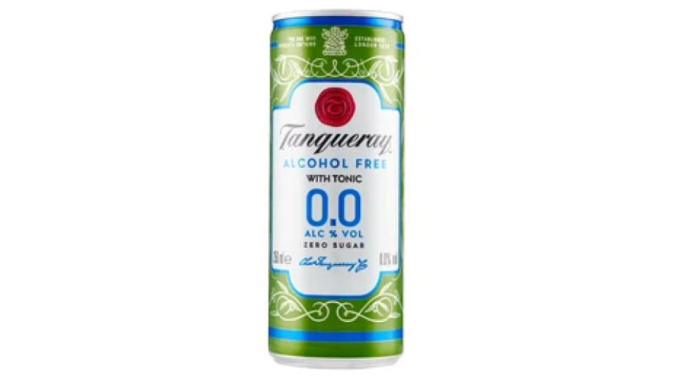 Tanqueray Alcohol Free With Tonic 0.0% Zero Sugar 250 ml