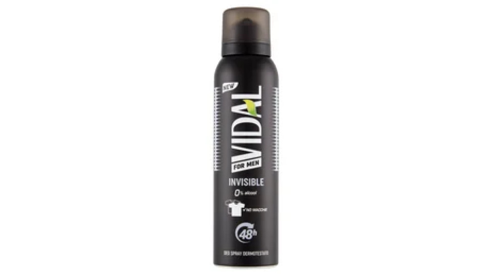 Vidal For Men Invisible Deo Spray Dermotestato 150 ml