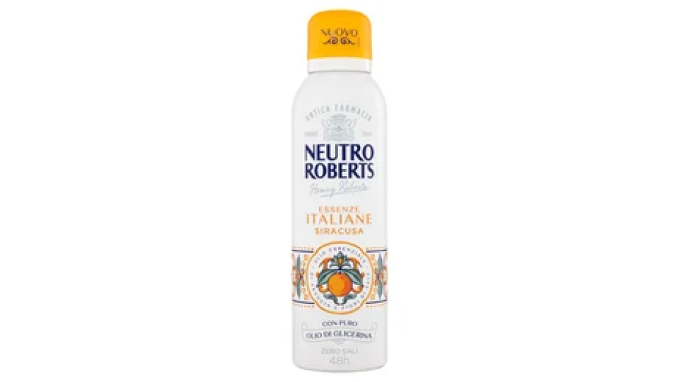 Neutro Roberts Essenze Italiane Siracusa Olio Essenziale di Arancia e Fiori di Sale 200 ml