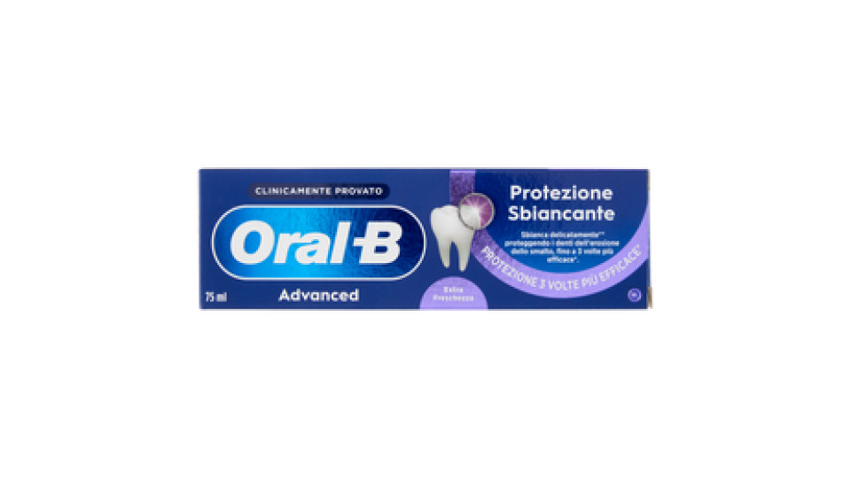 Oral-B Advanced Dentifricio Protezione Sbiancante Extra Freschezza 75 ml