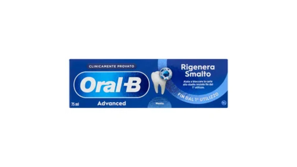 Oral-B Advanced Dentifricio Rigenera Smalto Menta 75 ml