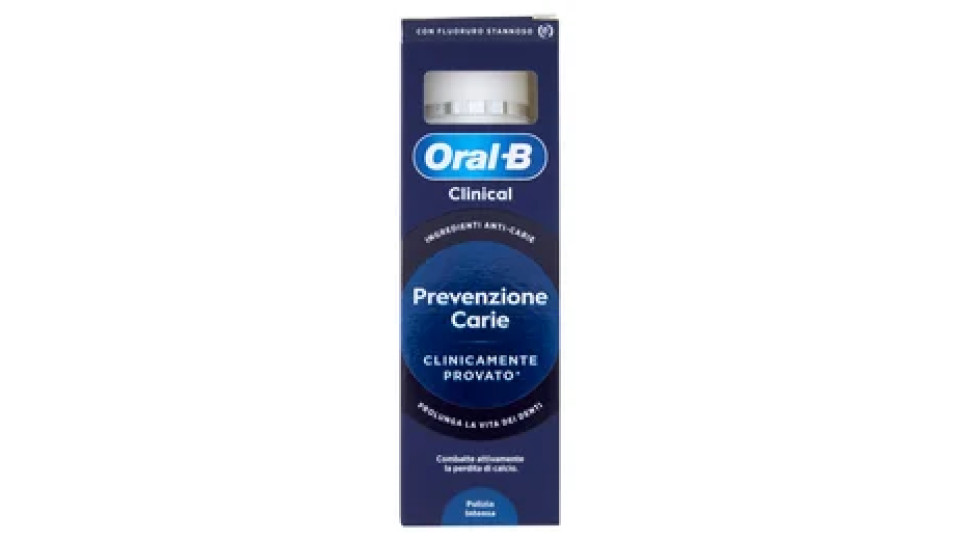 Oral-B Clinical Dentifricio Prevenzione Carie Pulizia Intensa 75 ml