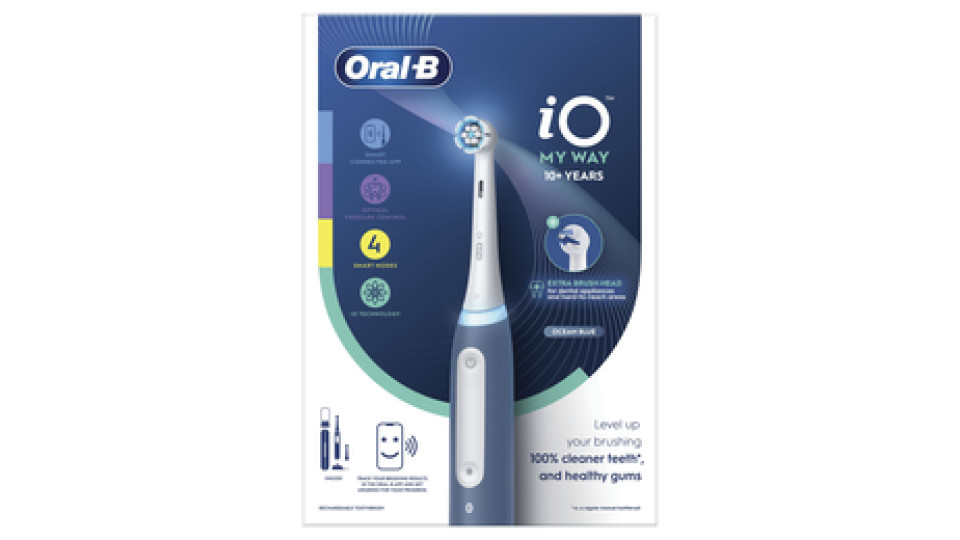 Oral-B iO My Way Adolescenti Spazzolino a vibrazione Blu
