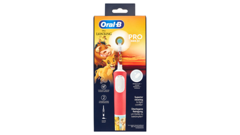 Oral-B Spazzolino Elettrico Ricaricabile Pro Kids 3+ Disney the Lion King