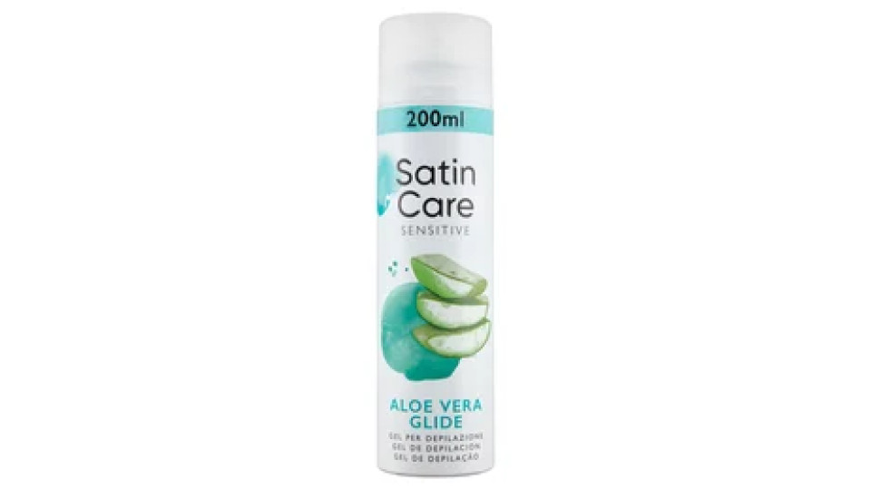 Satin Care Sensitive Aloe Vera Glide Gel per Depilazione 200 ml