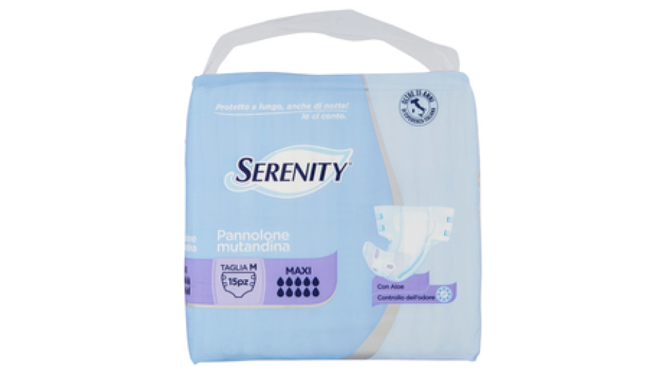 Serenity Pannolone mutandina Maxi Taglia M 15 pz
