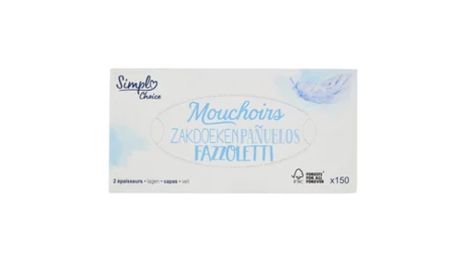 Simpl Choice Fazzoletti 150 pz