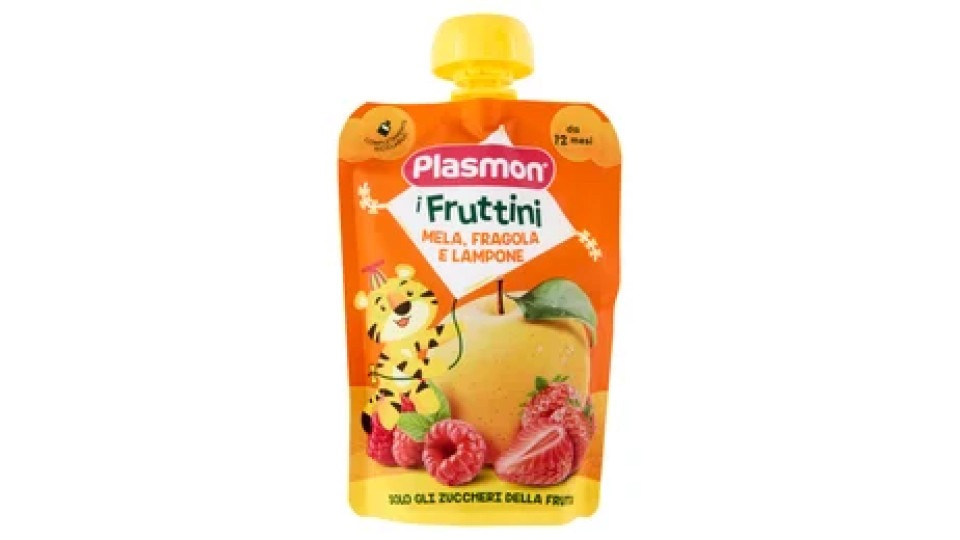 Plasmon i Fruttini Mela, Fragola e Lampone 130 g