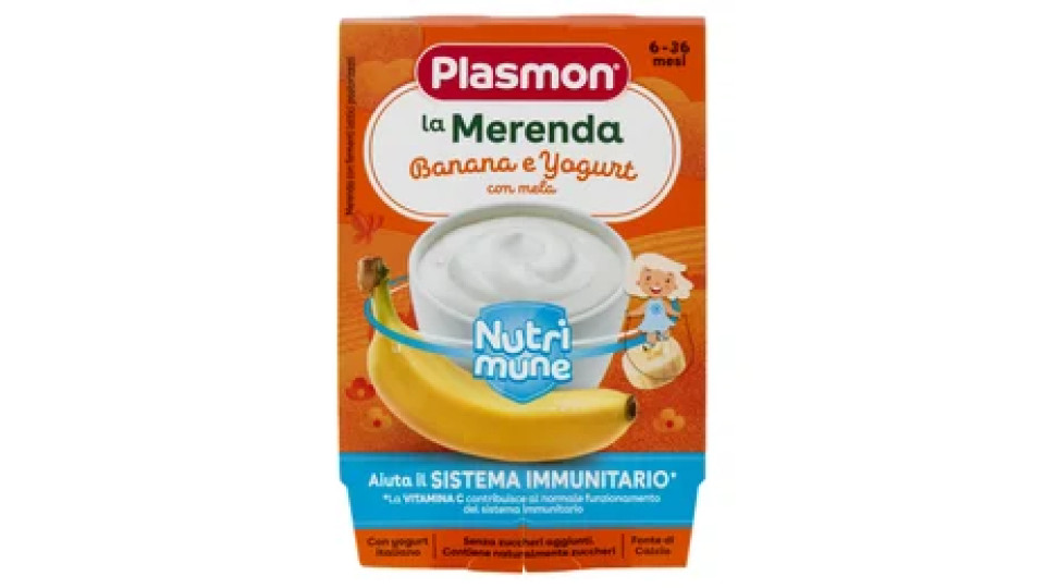 Plasmon la Merenda Banana e Yogurt Nutri mune 240 g