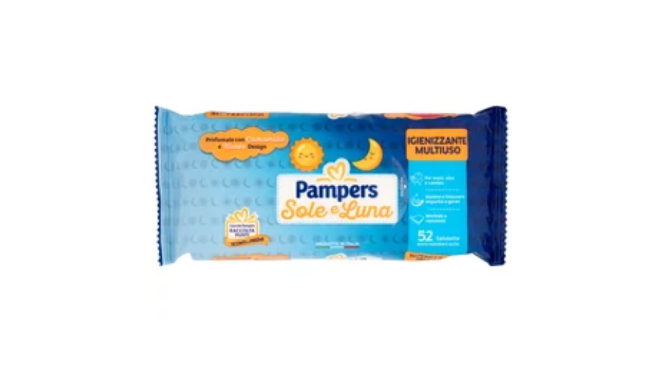 Pampers Sole e Luna Salviette 52 pz