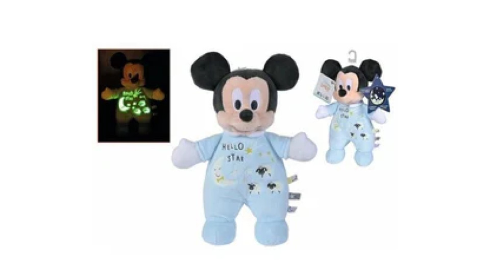 Simba Toys Disney Mickey Soft GlowPeluche 25cm Simba