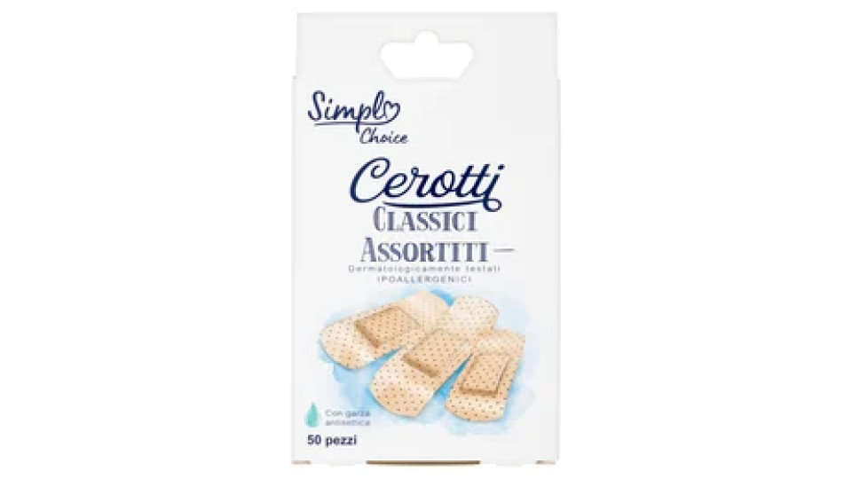 Simpl Choice Cerotti Classici Assortiti 50 pz