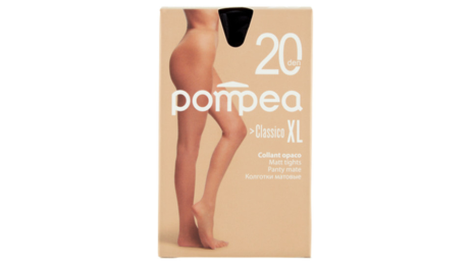 pompea Classico XL Collant opaco 20 den XL-Large Nero