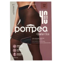 pompea Comfort Size Collant velato opaco comfort size 40 Den XXL Nero