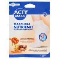 Acty Mask Maschera Nutriente Piedi con miele e olio di mandorle 1 pz