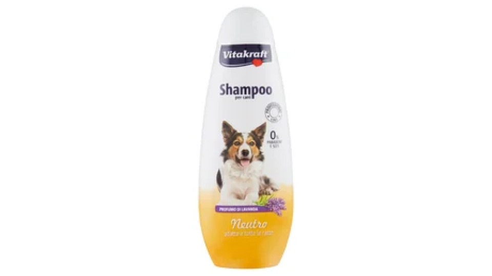 Vitakraft Shampoo per cani Neutro adatto a tutte le razze Profumo di Lavanda 400 ml