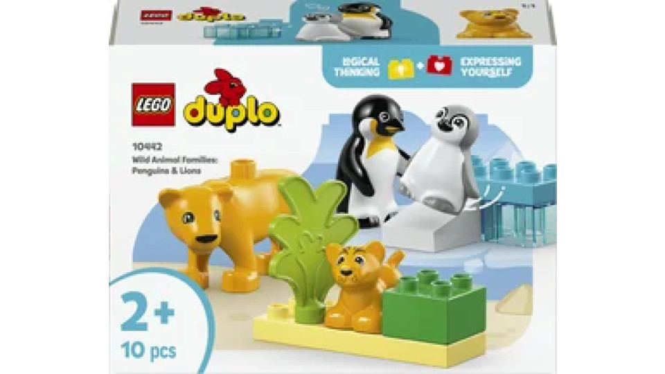 LEGO DUPLO Famiglie di animali: pinguini e leoni