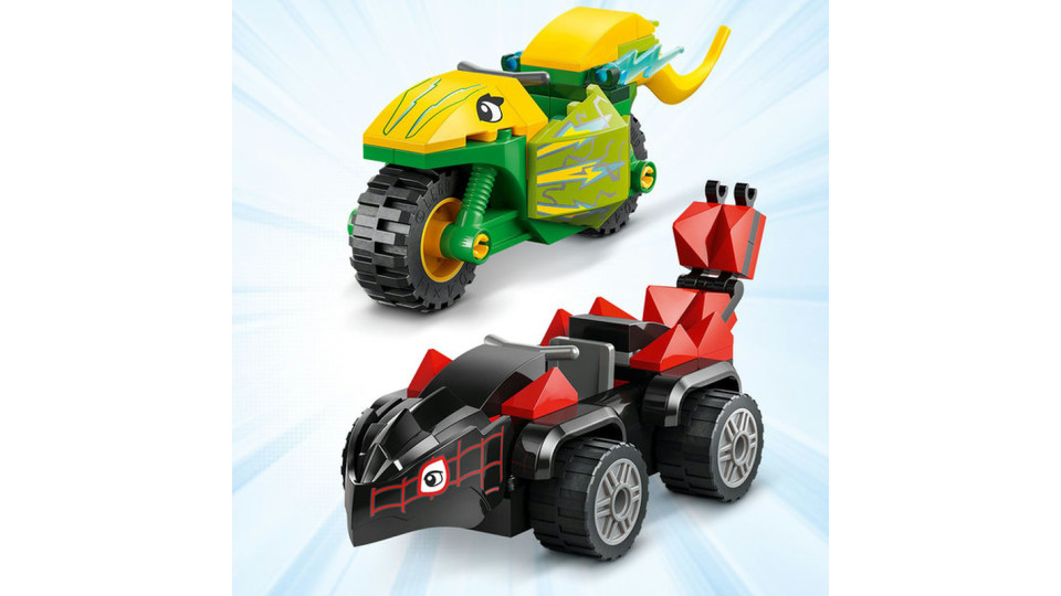 LEGO Inseguimento sui dino-veicoli di Spin ed Electro