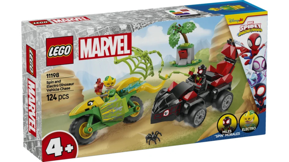 LEGO Inseguimento sui dino-veicoli di Spin ed Electro