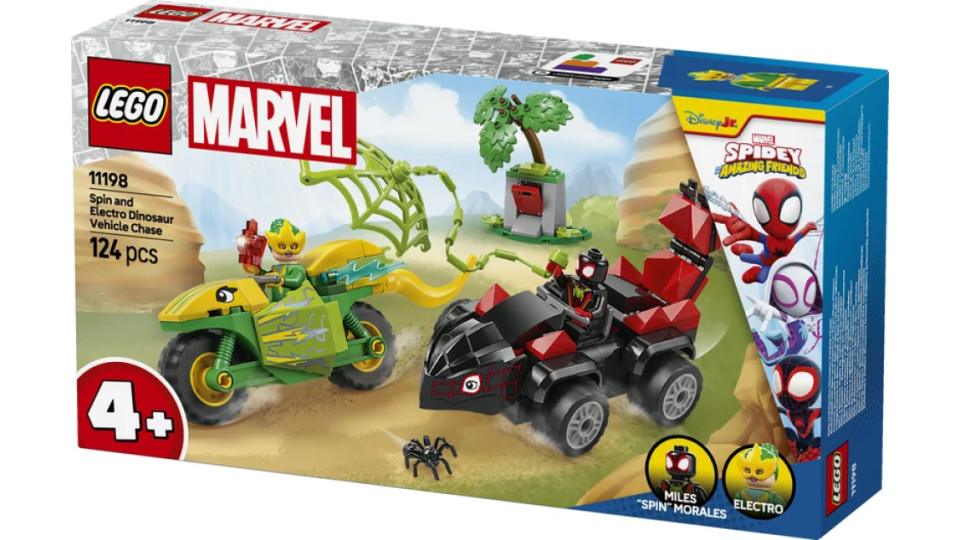 LEGO Inseguimento sui dino-veicoli di Spin ed Electro