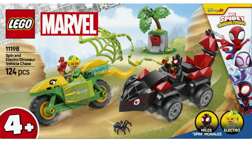 LEGO Inseguimento sui dino-veicoli di Spin ed Electro