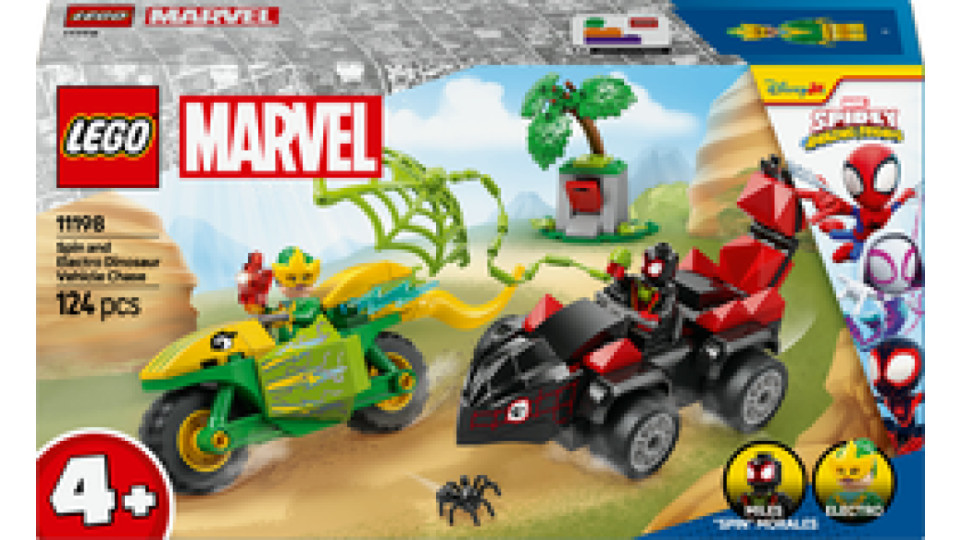 LEGO Inseguimento sui dino-veicoli di Spin ed Electro