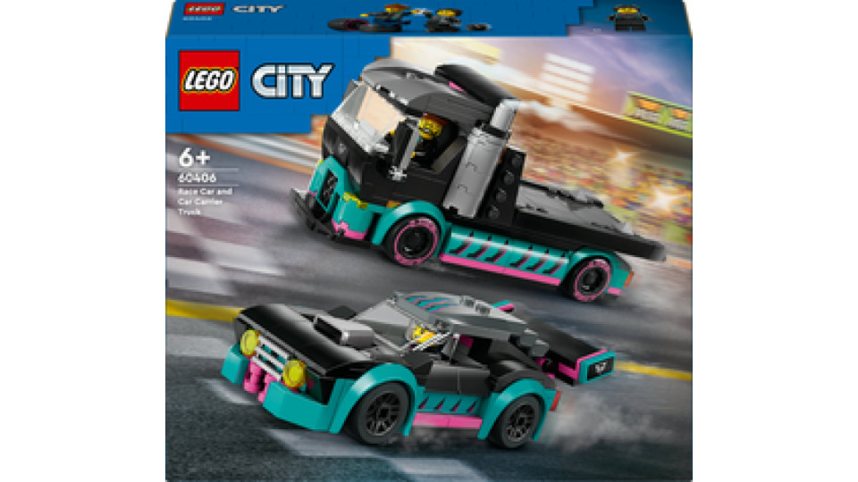 LEGO City Auto da corsa e trasportatore