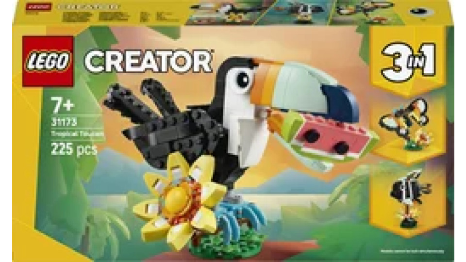 LEGO Creator Animali selvatici: tucano tropicale