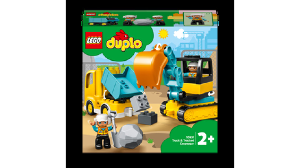 LEGO DUPLO Camion e scavatrice cingolata