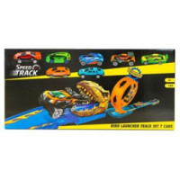 Speed Track Speedtrack Dino Launcher con 7 auto
