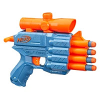 Nerf Elite 2.0 Prospect QS-4, blaster con 8 dardi originali Elite, può contenere fino a 4 dardi, mirino telescopico fisso