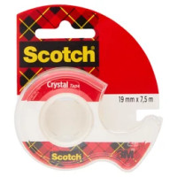 Scotch® Nastro trasparente, 19 mm x 7,5 m, 1 rotolo su dispenser/confezione