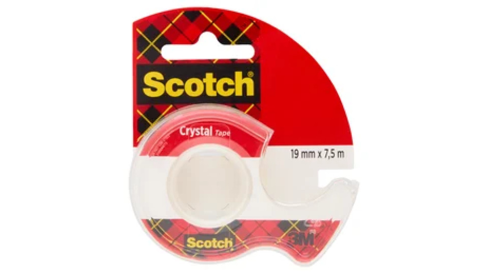 Scotch® Nastro trasparente, 19 mm x 7,5 m, 1 rotolo su dispenser/confezione