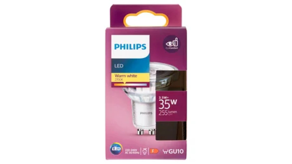 Philips Led faretto in vetro 35W GU10 2700K GU10