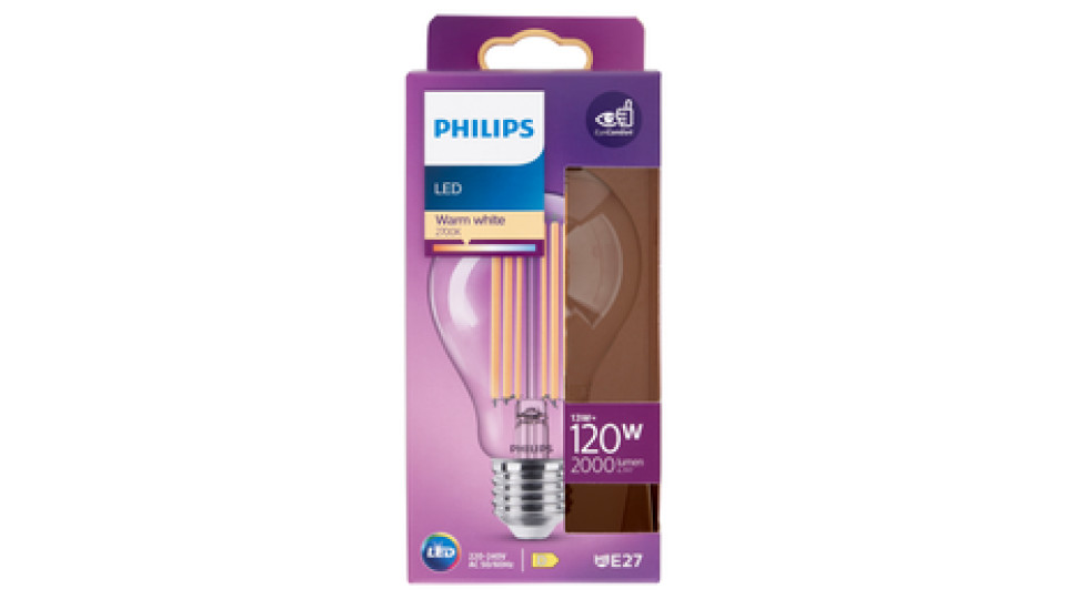 Philips Led goccia filamento 120W E27 2700K