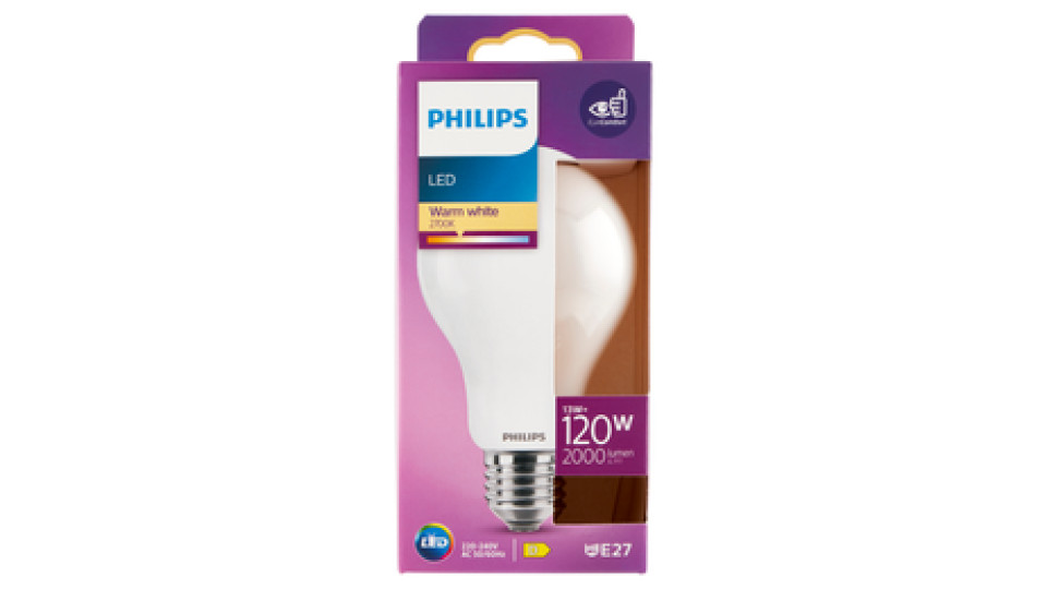 Philips Led goccia vetro 120W E27 2700K
