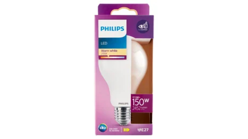 Philips Led goccia vetro 150W E27 2700K