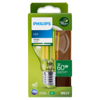Philips Led Ultra Efficient sfera filamento 60W E27 3000K