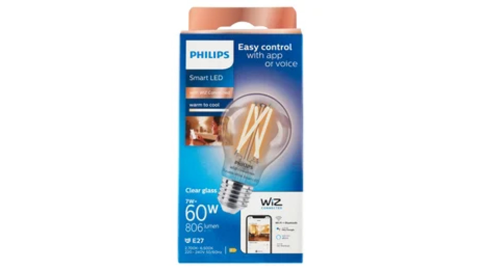 Philips Smart TW Goccia Filamento 60W E27