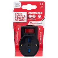Polypool MultiSize Spina 10A, 2 prese 10/16A, 1 presa pluristandard 10-16A